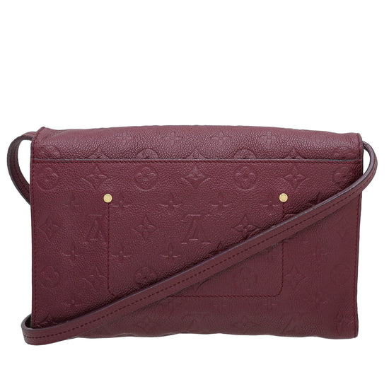 Louis Vuitton, Bags, Louis Vuitton Fascinante Pm Red Wine Empreinte  Leather Monogram Bag Authentic Lv