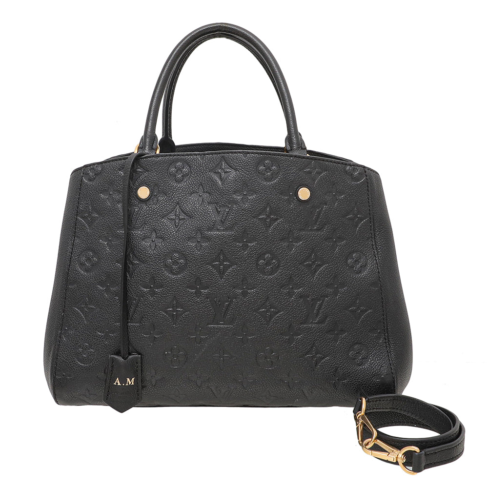 Louis Vuitton Noir Monogram Empreinte Montaigne MM Bag – THE CLOSET
