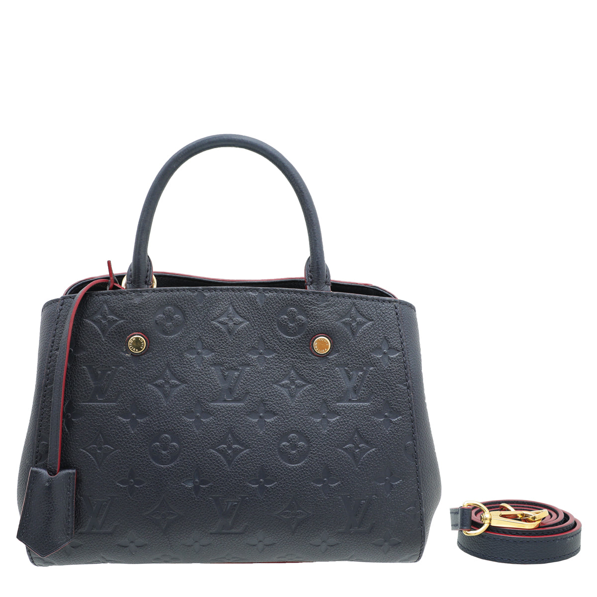 Louis Vuitton Marine Rouge Monogram Empreinte Montaigne BB Bag-Louis Vuitton-THE CLOSET