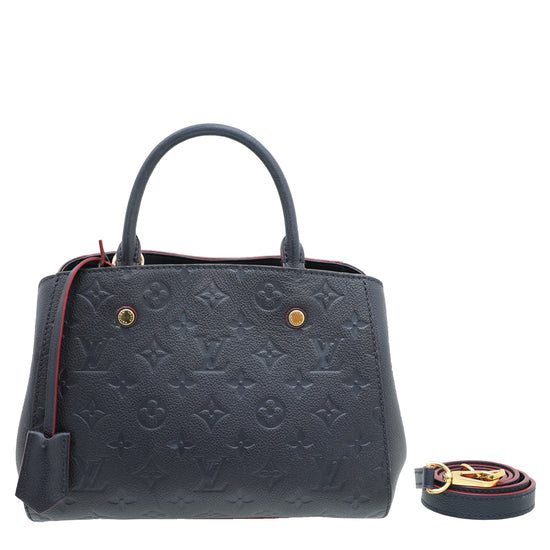 Louis Vuitton Marine Rouge Monogram Empreinte Montaigne BB Bag – The Closet