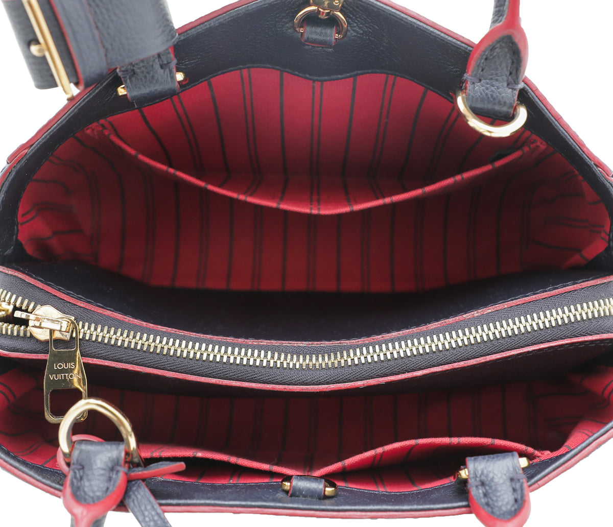 Louis Vuitton Marine Rouge Monogram Empreinte Montaigne BB Bag-Louis Vuitton-THE CLOSET