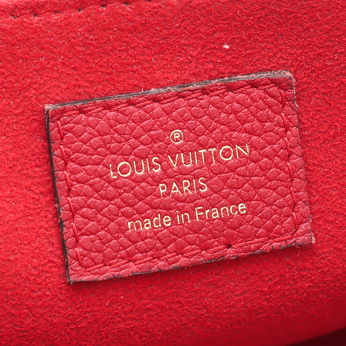 LV Monogram Empreinte Leather Saint Germain PM Red_Louis