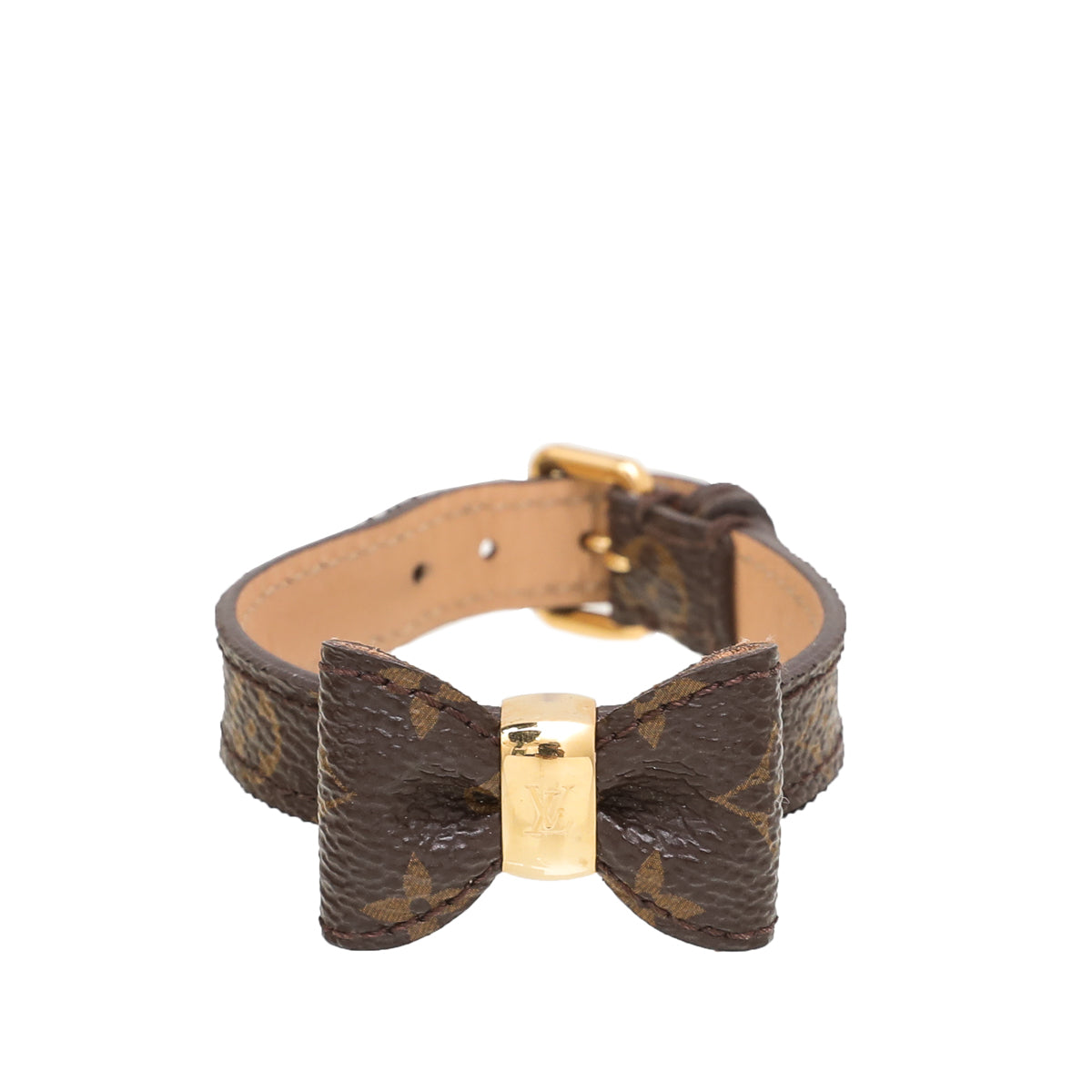 Louis Vuitton Brown Monogram Favourite Bow Bracelet-Louis Vuitton-THE CLOSET