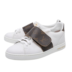 Louis Vuitton White Monogram Frontrow Sneakers 36