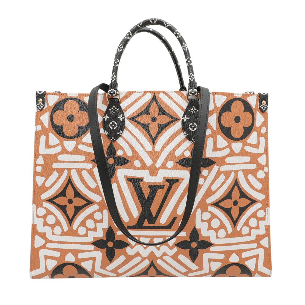 Louis Vuitton Creme Caramel Monogram Giant Crafty Onthego Bag