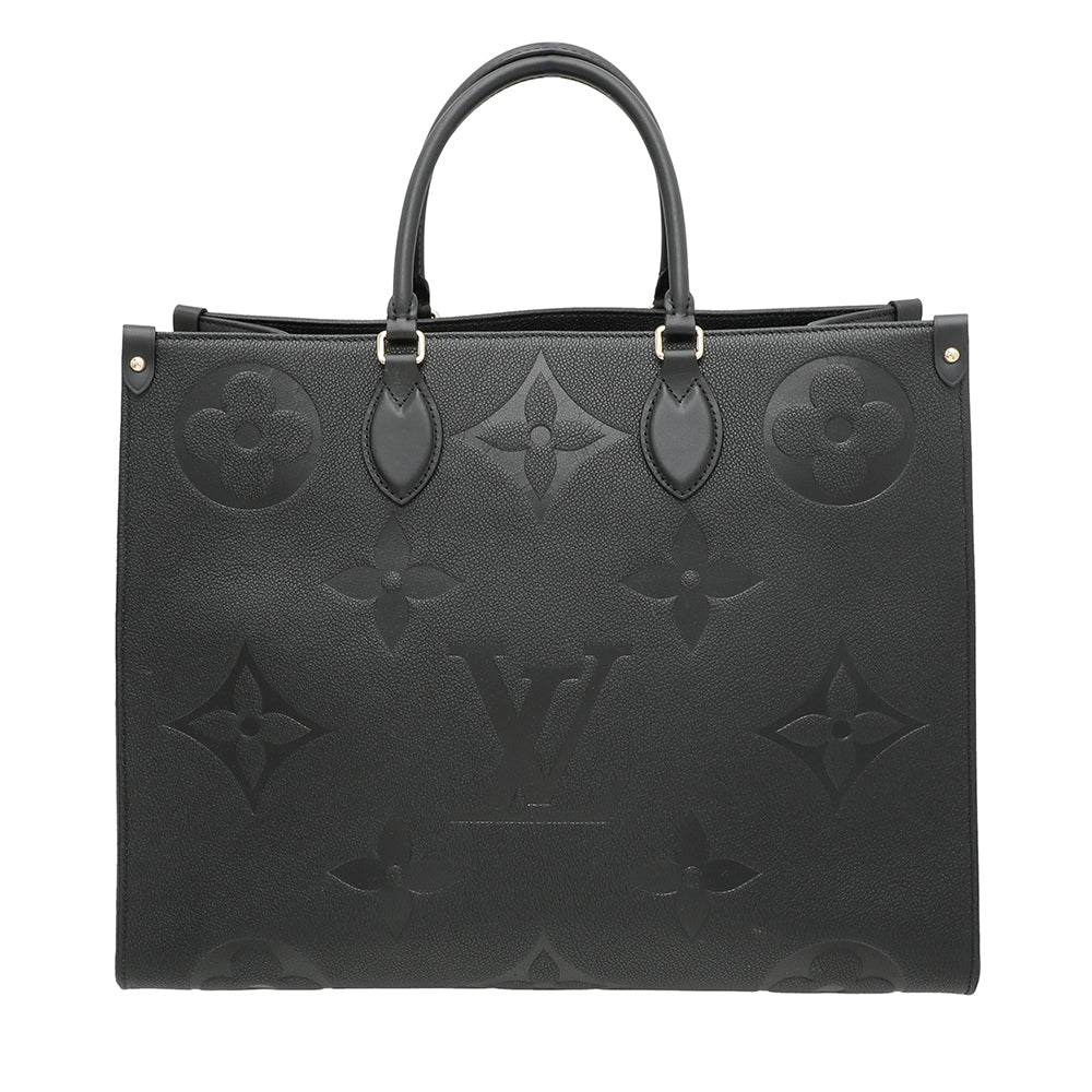 Louis Vuitton Noir Monogram Giant Empreinte Onthego Bag