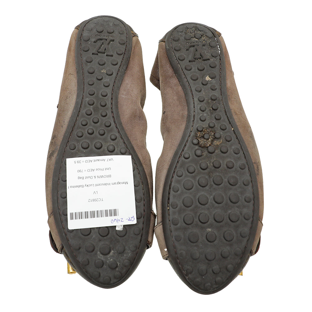 Louis Vuitton Brown Monogram Iridescent Lucky Ballerina 36.5-Louis Vuitton-THE CLOSET