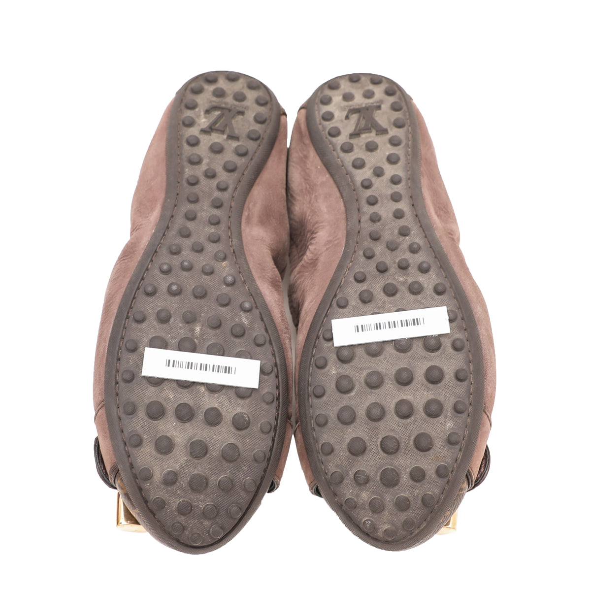 Louis Vuitton Brown Monogram Iridescent Lucky Ballerina Flats 35-Louis Vuitton-THE CLOSET
