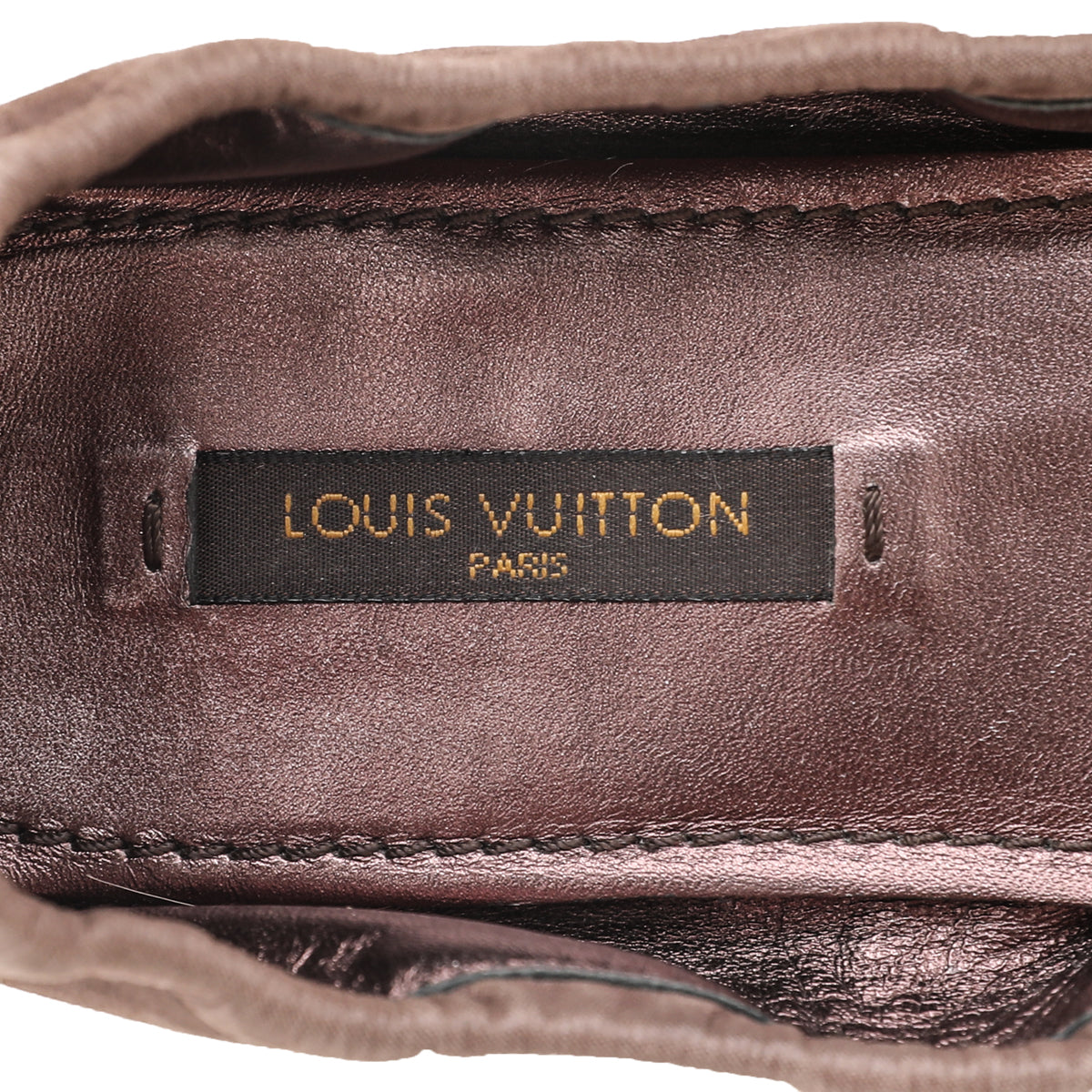 Louis Vuitton Brown Monogram Iridescent Lucky Ballerina Flats 35-Louis Vuitton-THE CLOSET