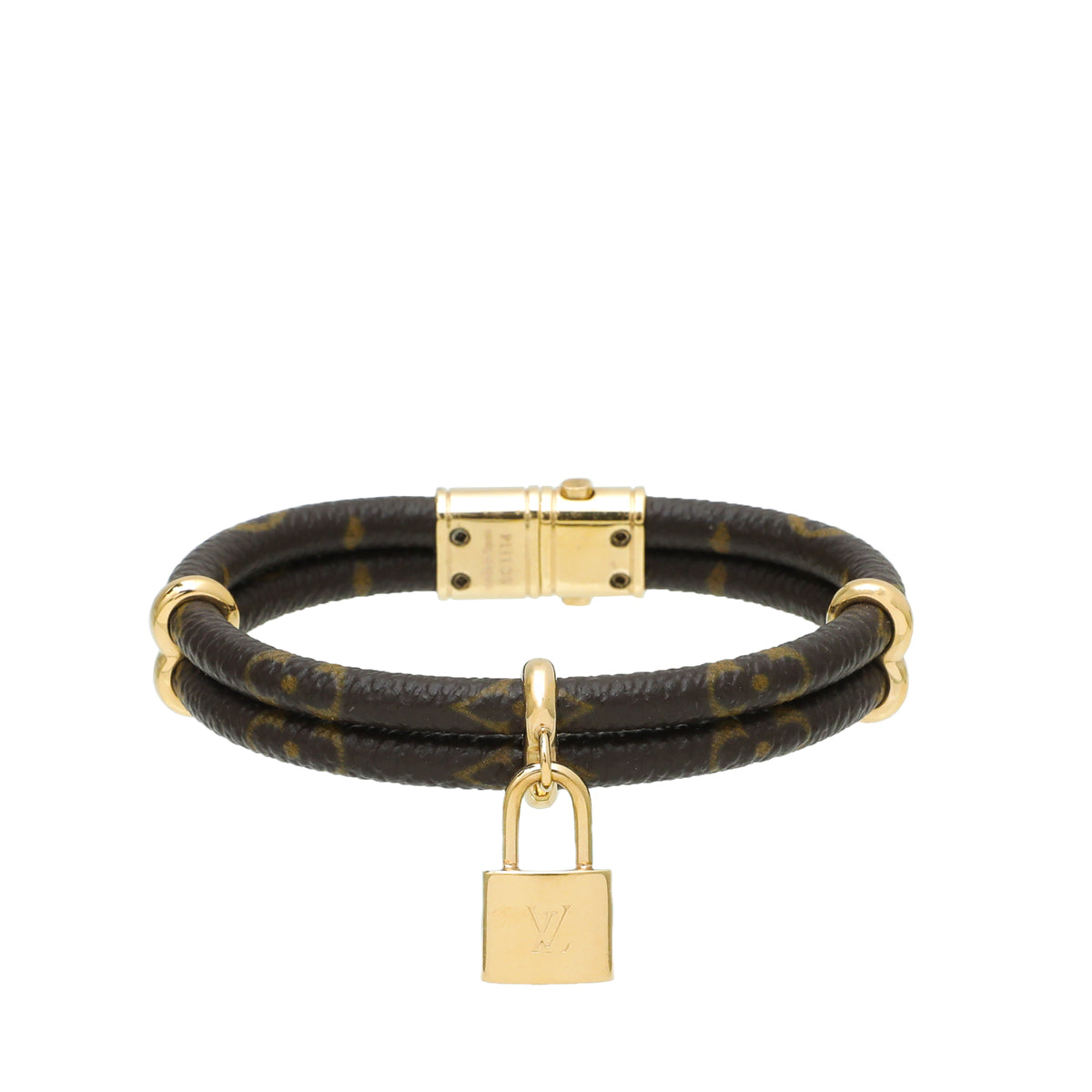 Louis Vuitton Brown Monogram Keep It Twice Bracelet-Louis Vuitton-THE CLOSET