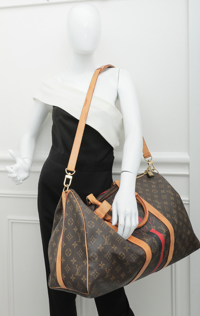 Louis Vuitton Monogram Keepall 50 Bandouliere Bag