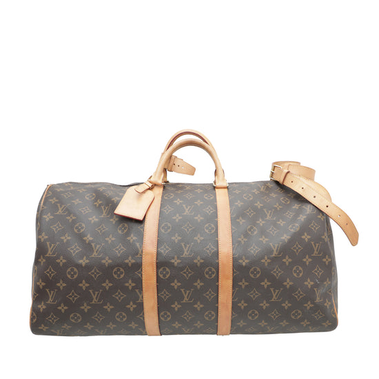 Louis Vuitton Monogram Keepall Bandouliere 55 Bag