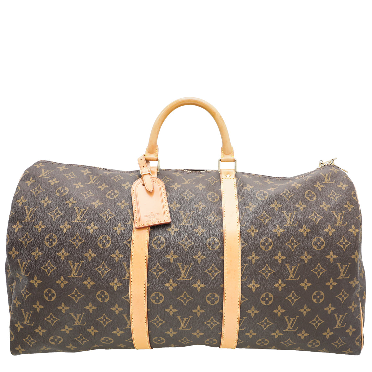 Louis Vuitton Brown Monogram Keepall 55 Bag