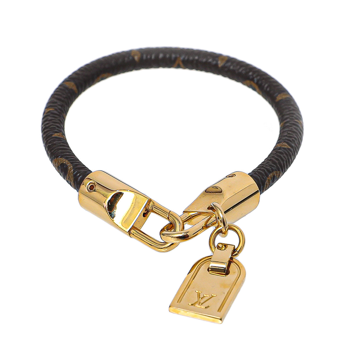 Louis Vuitton Brown Monogram Luck It Bracelet-Louis Vuitton-THE CLOSET