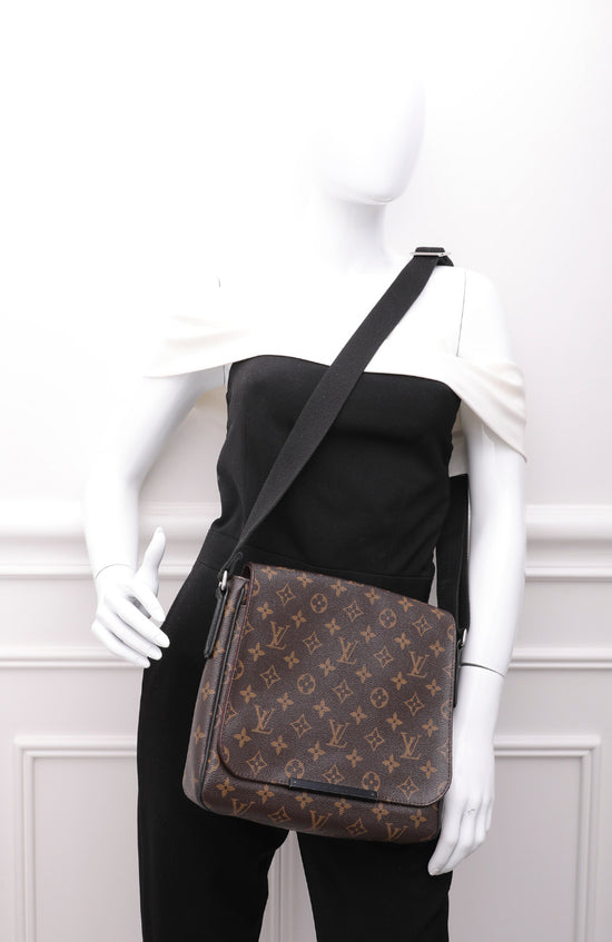 Brown Louis Vuitton Monogram Macassar District PM Crossbody Bag