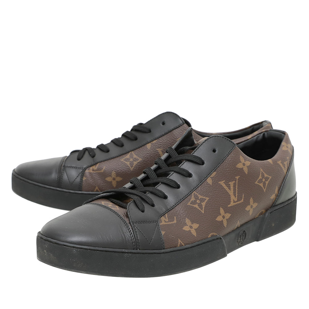 Louis Vuitton Brown/Black Monogram Canvas and Leather Match Up Sneakers  Size 42.5 Louis Vuitton