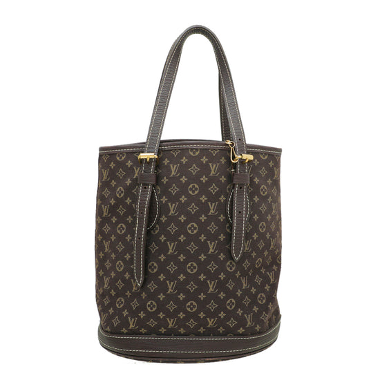 Louis Vuitton Brown Monogram Mini Lin Bucket Bag