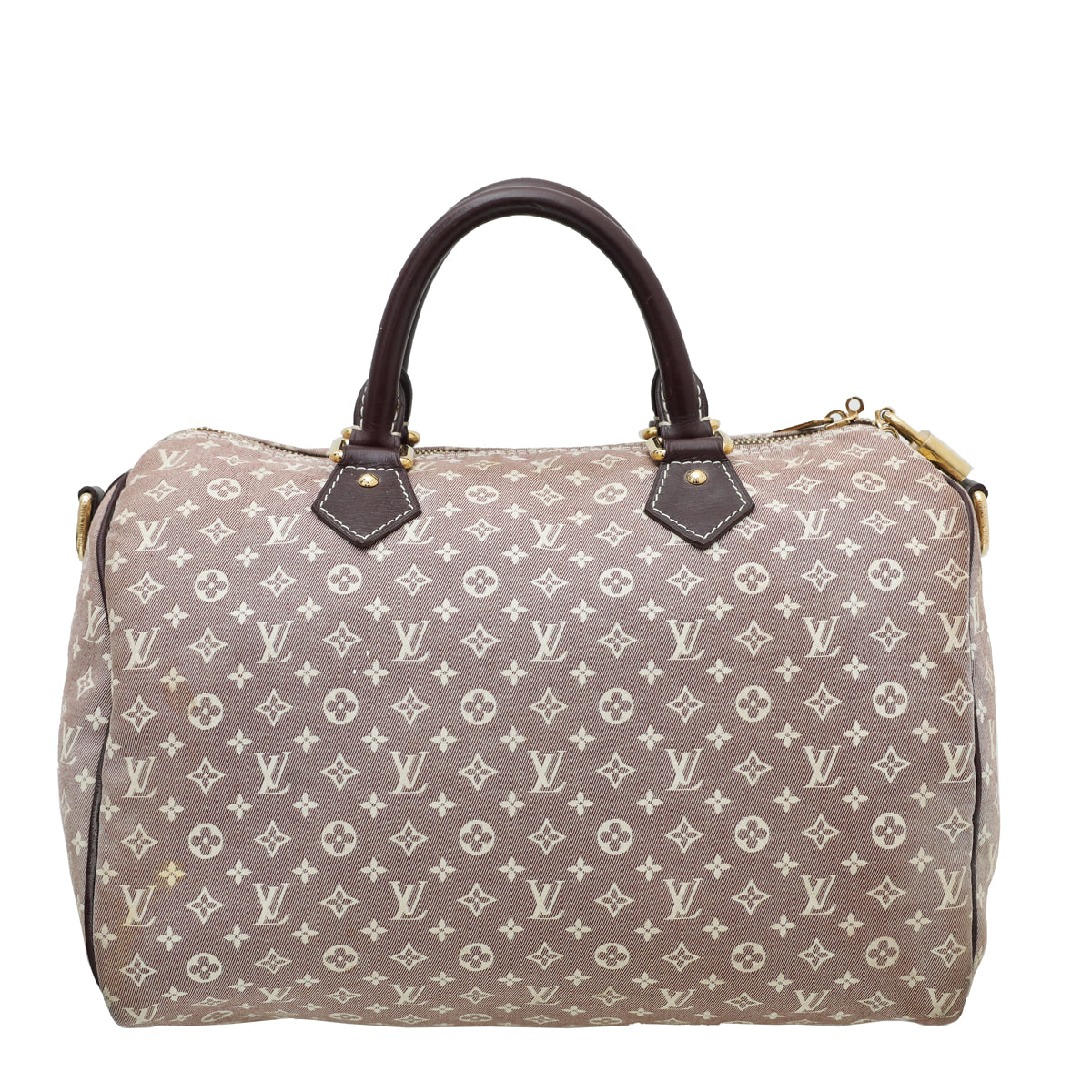 Louis Vuitton Sepia Monogram Mini Lin Speedy 30 Bandou Bag-Louis Vuitton-THE CLOSET