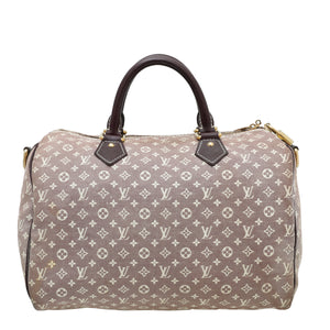 Louis Vuitton Sepia Monogram Mini Lin Speedy 30 Bandou Bag