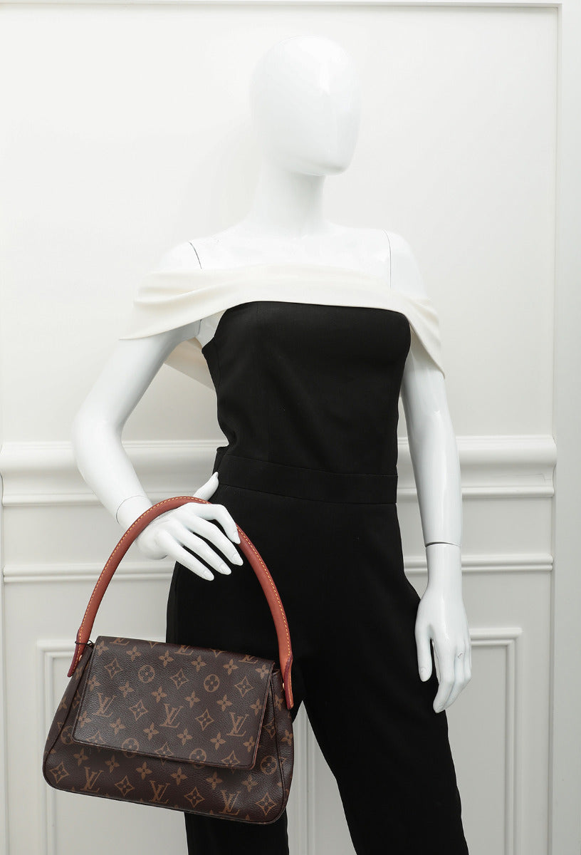 Louis Vuitton Brown Monogram Mini Looping Bag – THE CLOSET