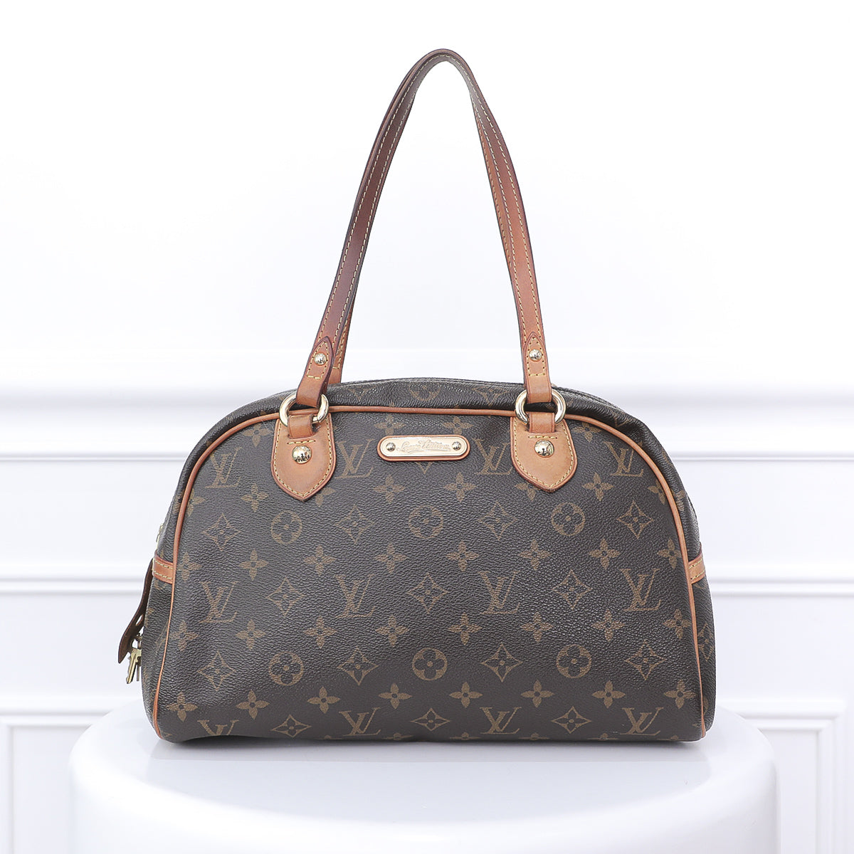 Louis Vuitton Brown Monogram Montorgueil PM-Louis Vuitton-THE CLOSET