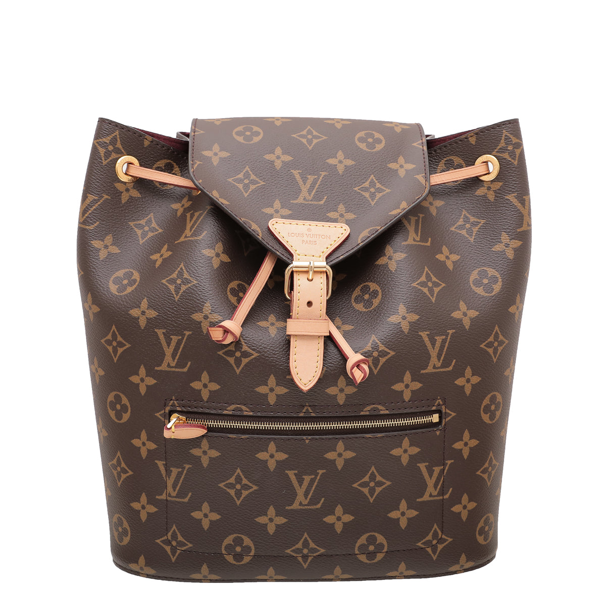 Louis Vuitton Brown Monogram Montsouris Backpack Bag-Louis Vuitton-THE CLOSET