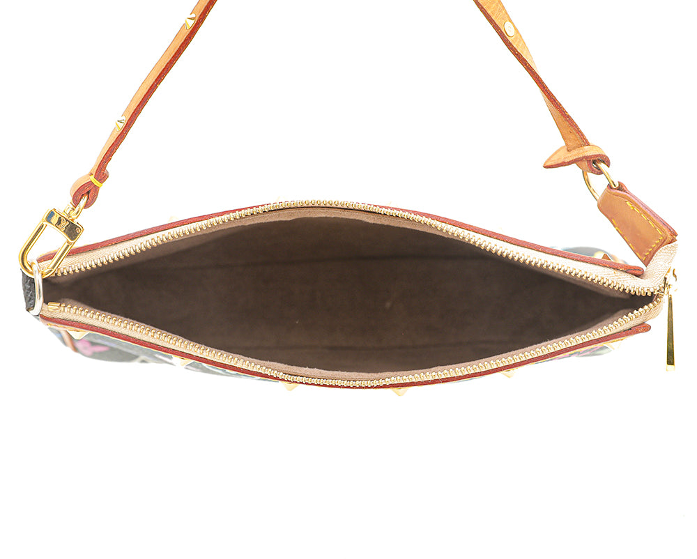 Louis Vuitton Black Monogram Multicolor Pochette Accessories Bag-Louis Vuitton-THE CLOSET