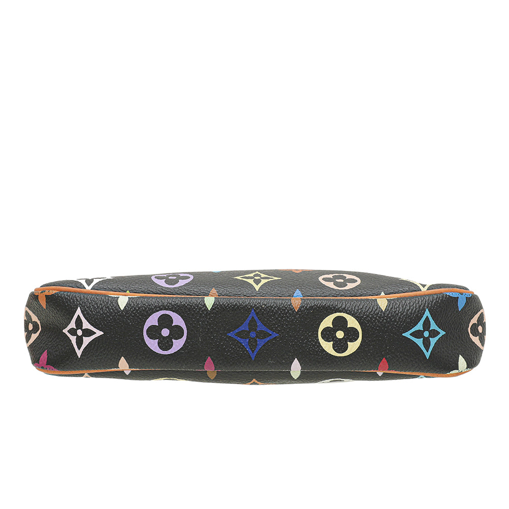 Louis Vuitton Black Monogram Multicolor Pochette Accessories Bag-Louis Vuitton-THE CLOSET