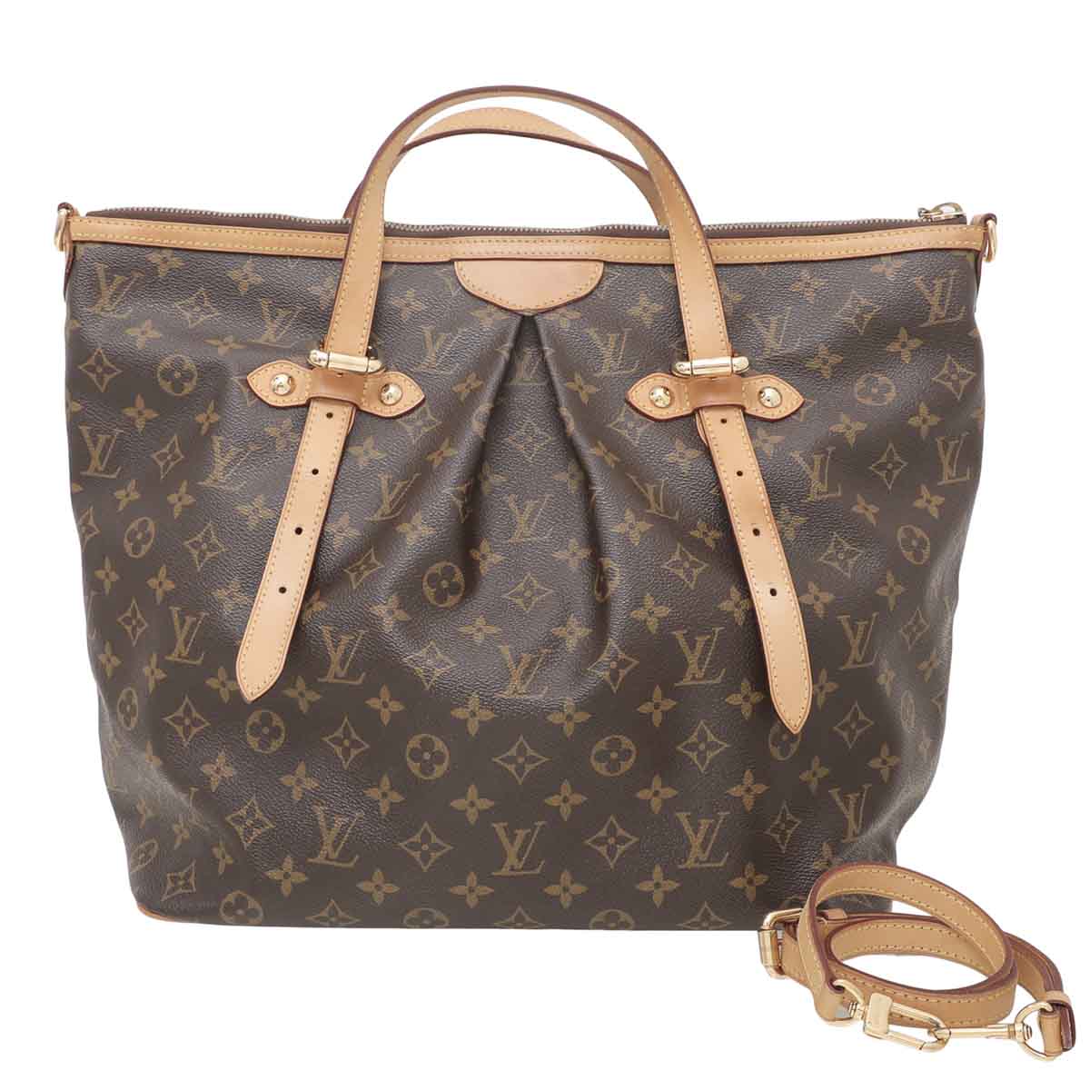 Louis Vuitton Brown Monogram Palermo GM Bag-Louis Vuitton-THE CLOSET
