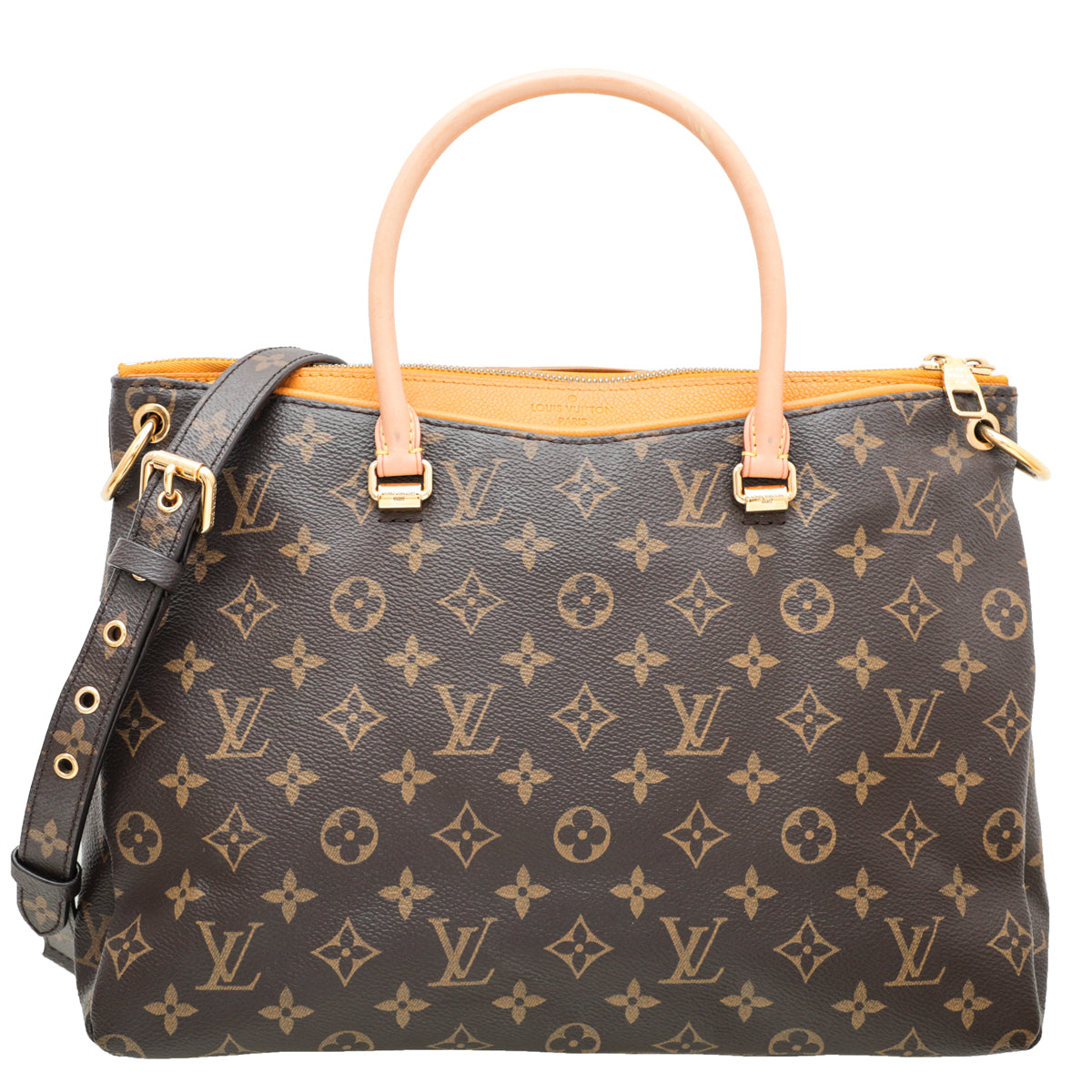 Louis Vuitton Monogram Safran Pallas MM Bag-Louis Vuitton-THE CLOSET