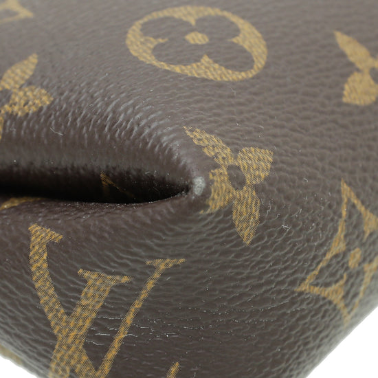 Louis Vuitton Bicolor Monogram Pallas Clutch Crossbody Bag