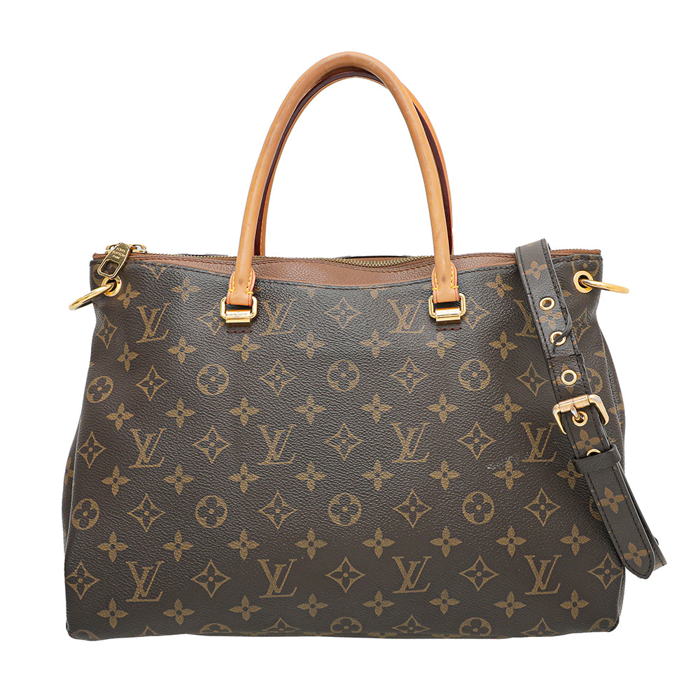 Louis Vuitton Monogram Havane Pallas MM Bag-Louis Vuitton-THE CLOSET