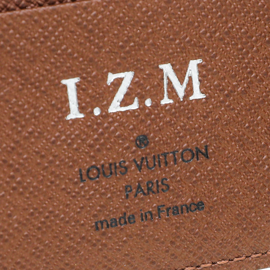 Louis Vuitton Monogram Passport Cover W- I.Z.M Initials
