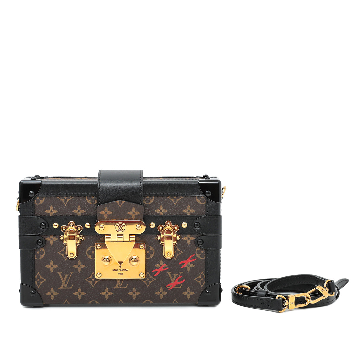 Louis Vuitton Bicolor Monogram Petite Malle Bag-Louis Vuitton-THE CLOSET
