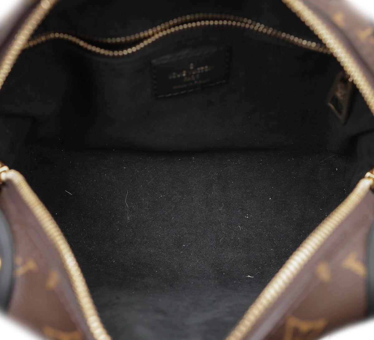 Louis Vuitton Black Monogram Petite Malle Souple Bag