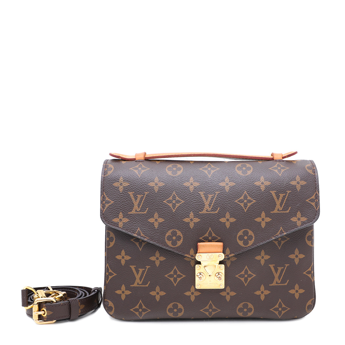 Louis Vuitton Brown Monogram Pochette Metis Bag-Louis Vuitton-THE CLOSET