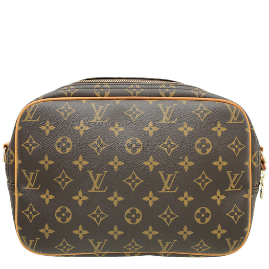 Auth Louis Vuitton Monogram Reporter Shoulder Bag Camera Bag  0i100100n"
