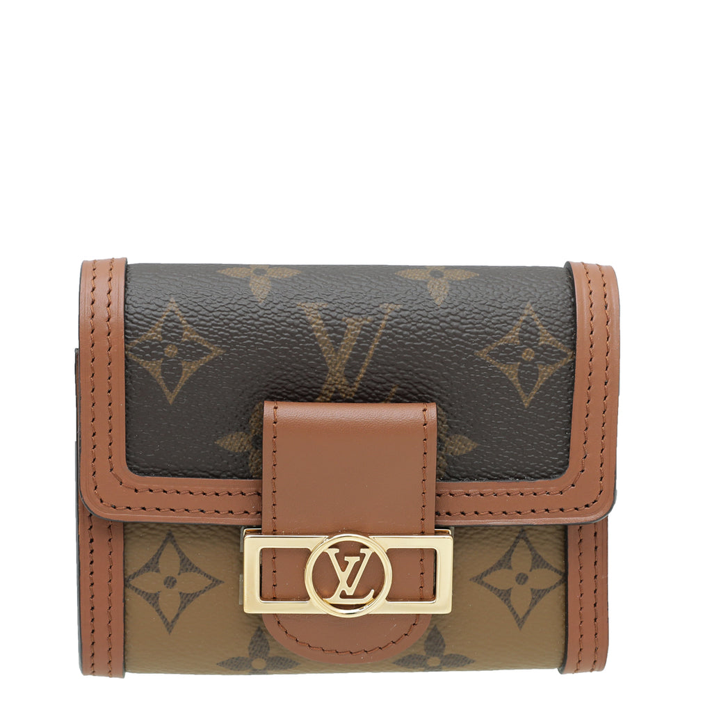 Buy Free Shipping [Used] Louis Vuitton Monogram Reverse Portefeuille Dauphine  Compact Trifold Wallet Compact Wallet M68725 Brown PVC Wallet M68725 from  Japan - Buy authentic Plus exclusive items from Japan