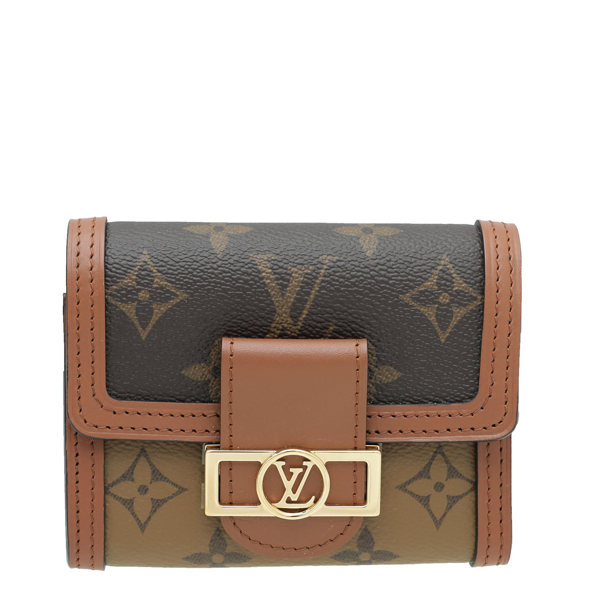 Louis Vuitton Dauphine M68725 Compact Wallet Monogram Reverse