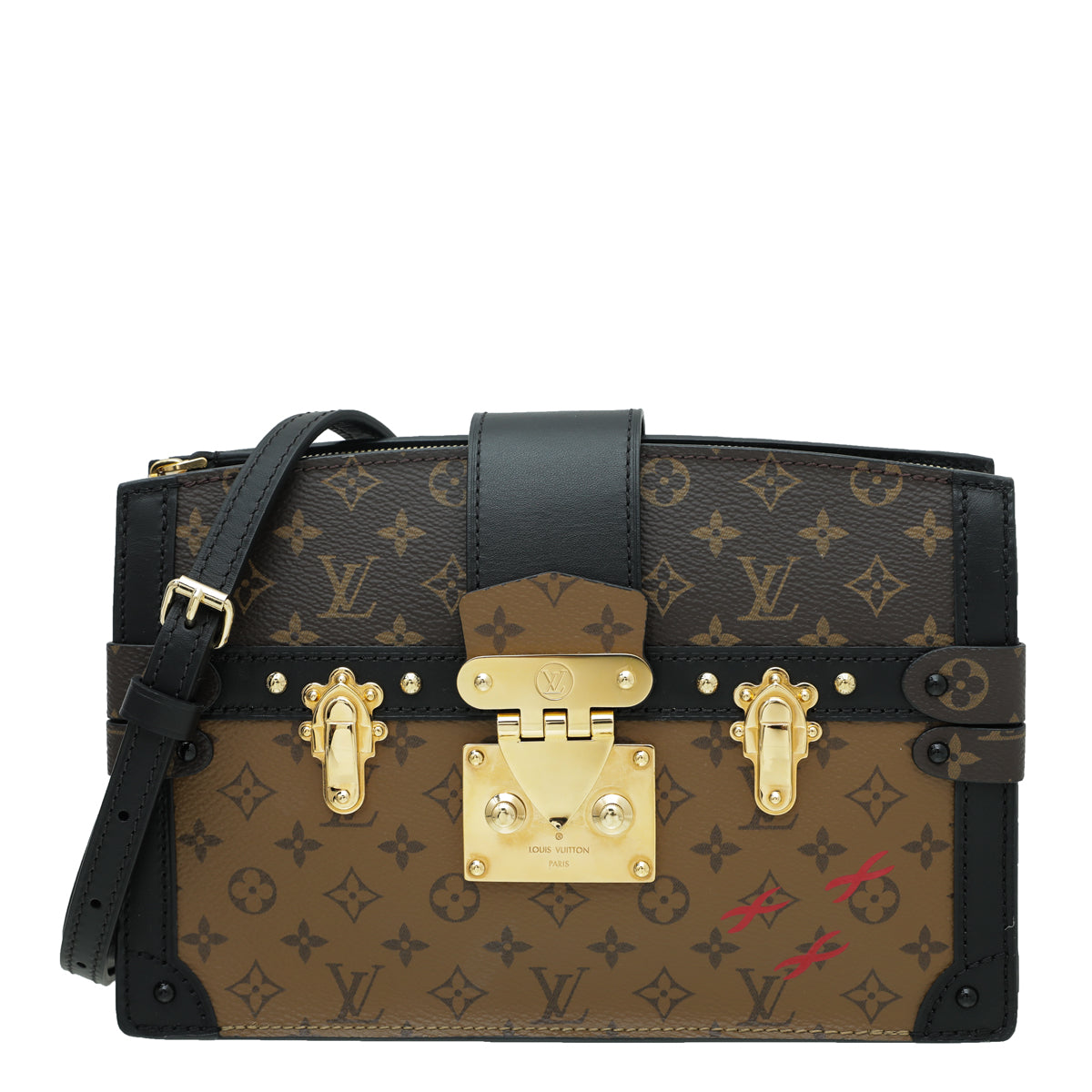 Monogram Reverse Louis Vuitton Monogram Reverse Trunk Clutch Bag – THE CLOSET