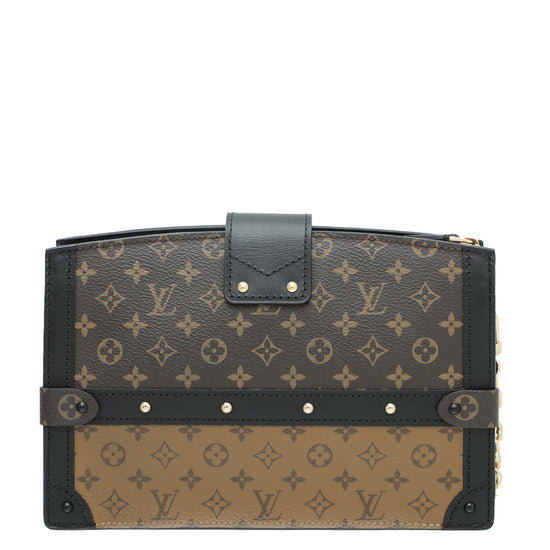 Louis Vuitton Monogram Reverse Trunk Clutch Bag