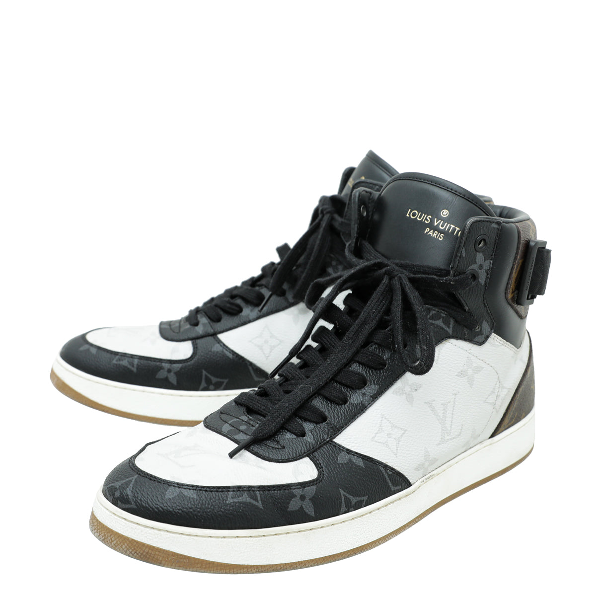 Louis Vuitton Tricolor Monogram Rivoli Sneaker Boot 8.5-Louis Vuitton-THE CLOSET