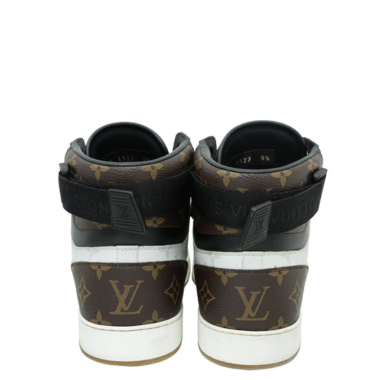 Louis Vuitton Tri color Monogram Canvas Rivoli Sneaker Boot Size