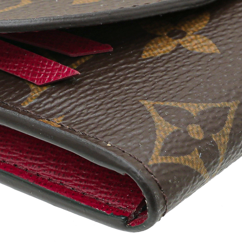 LV Rosalie Coin Purse / Small Wallet in in Monogram Canvas Fuchsia Interior  GHW