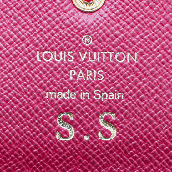 Louis Vuitton Monogram Fuchsia Rosalie Coin Purse W- S.S Initial