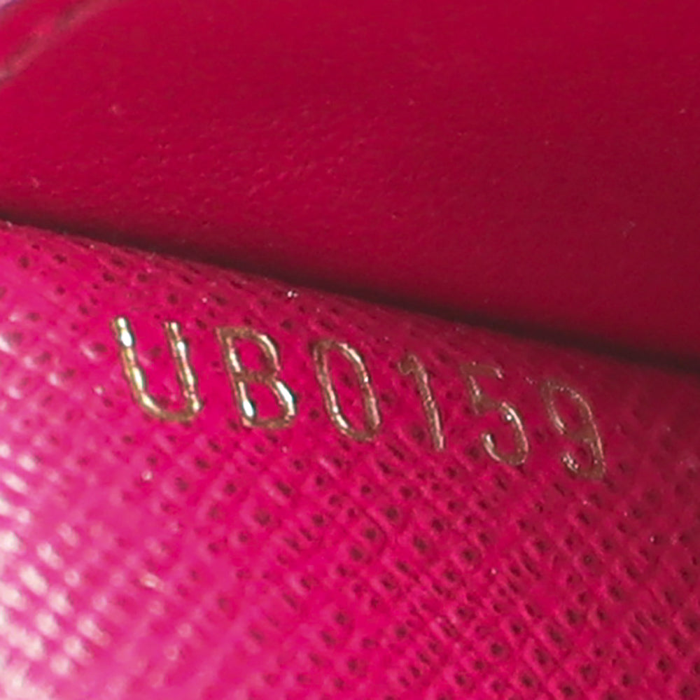 Louis Vuitton Monogram Fuchsia Rosalie Coin Purse W/ S.S Initial