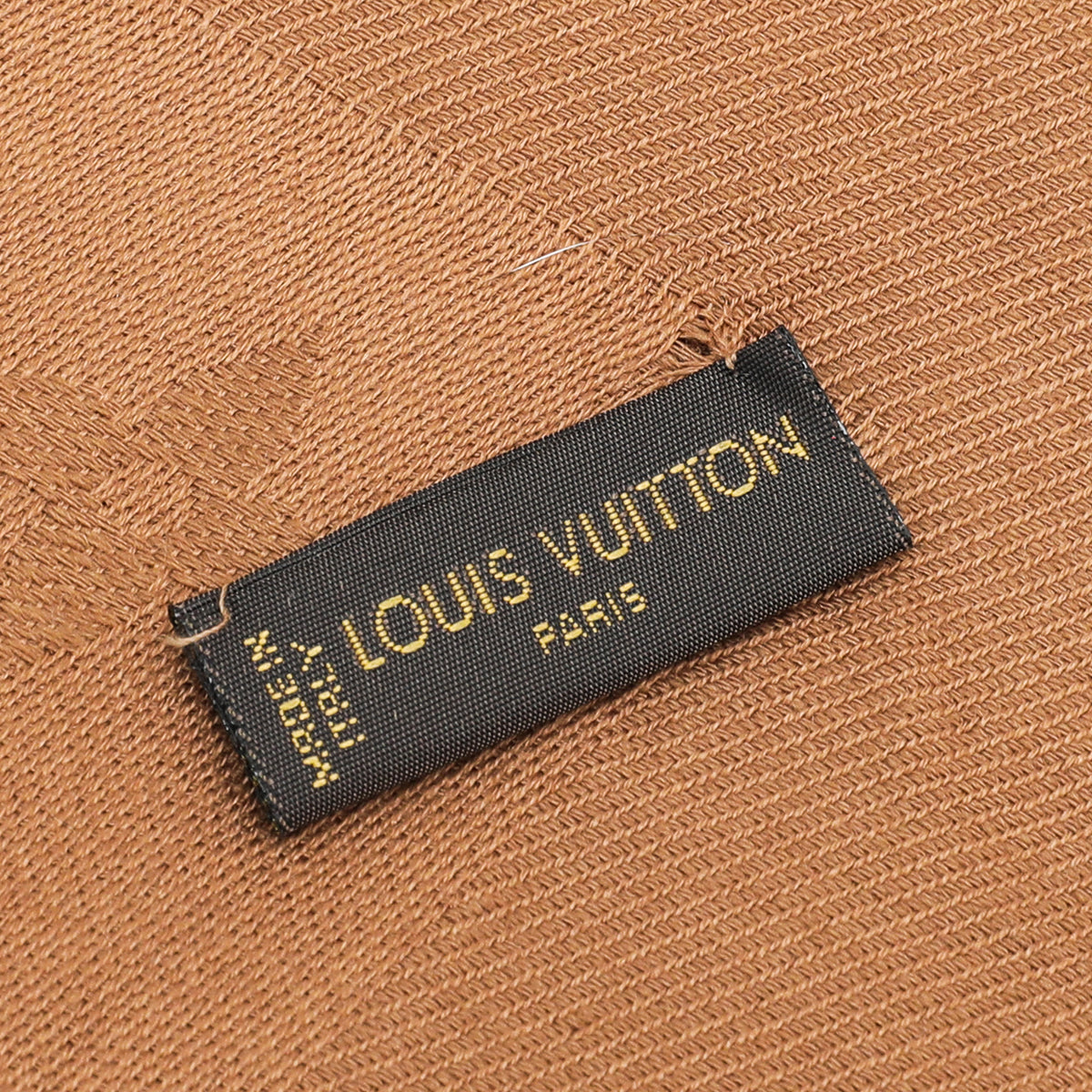 Louis Vuittom Brown Monogram Silk Wool Shawl