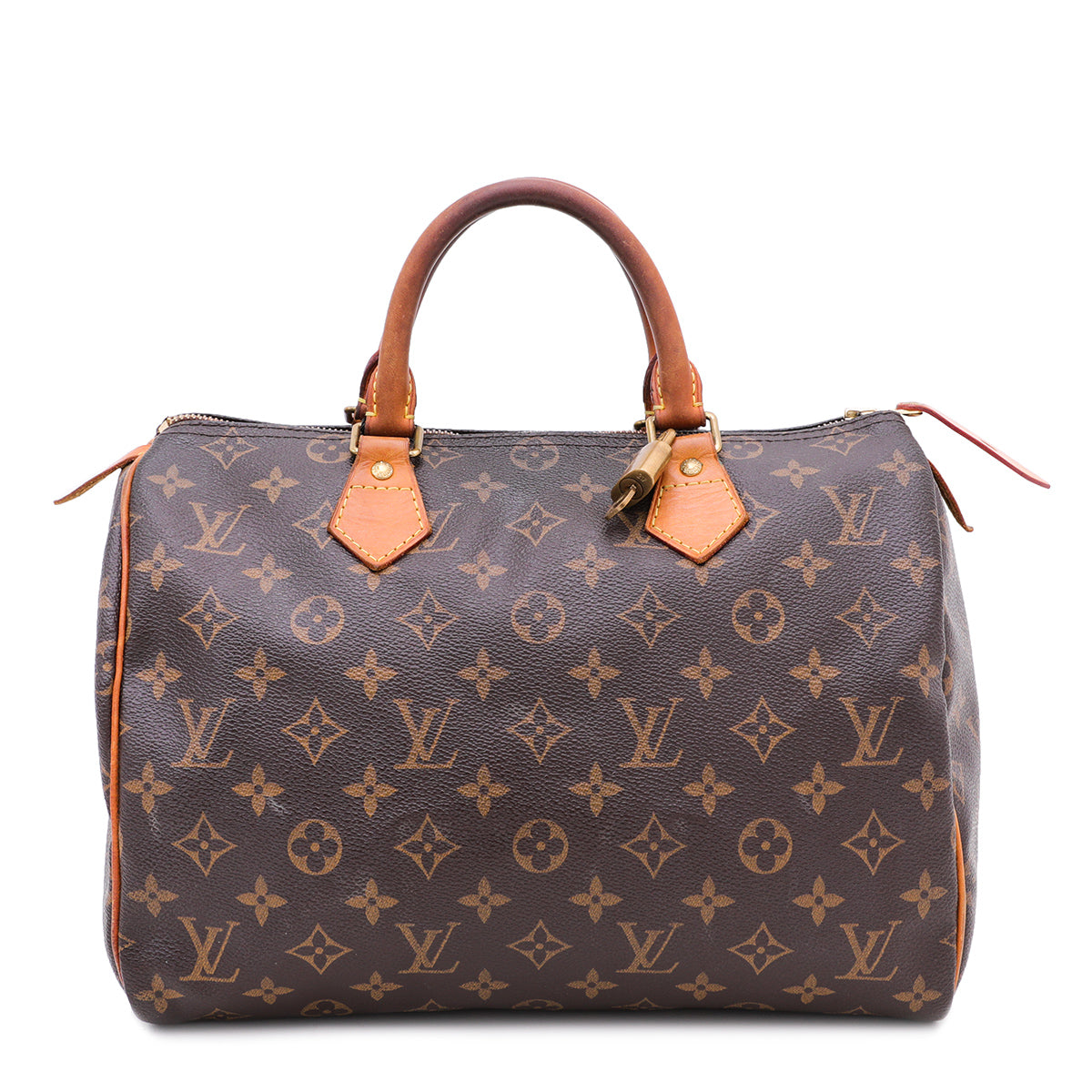 Louis Vuitton Brown Monogram Speedy 30 Bag-Louis Vuitton-THE CLOSET