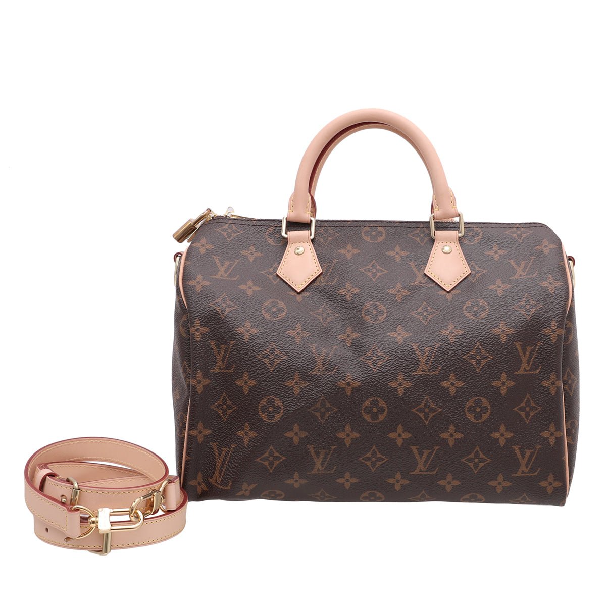 Louis Vuitton Monogram Speedy 30 Bandouliere Bag-Louis Vuitton-THE CLOSET