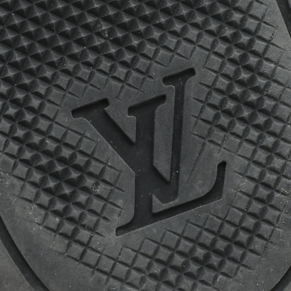 LOUIS VUITTON Calfskin Suede Monogram Cliff Top Wedge Sneakers 38.5 Black  424153